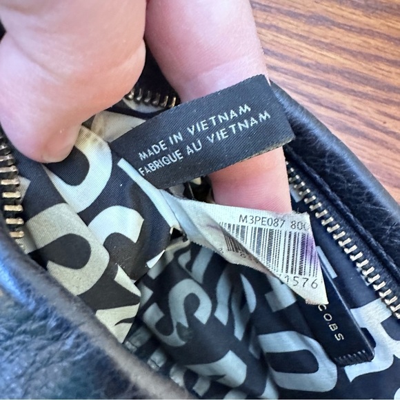 Marc by Marc Jacobs Classic Q Percy Black Pebble Leather Crossbody‎ Mini Handbag - Picture 10 of 11